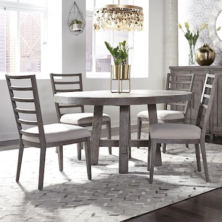 5-Piece Round Table and Chair Set